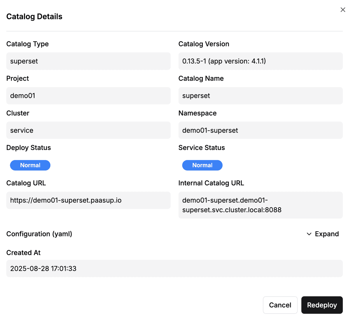 Service Configuration